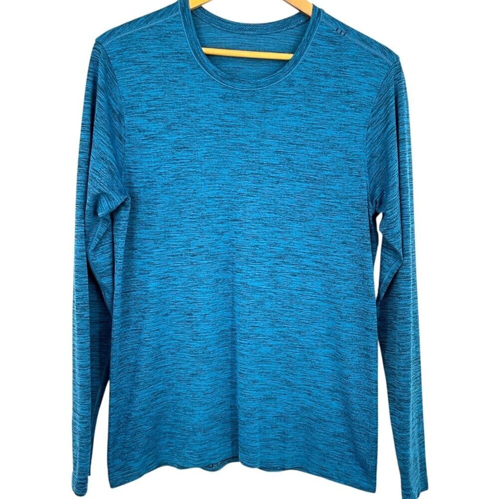 Lululemon Metal Vent Breathe Long Sleeve Shirt True Navy Neo Blue Size M
